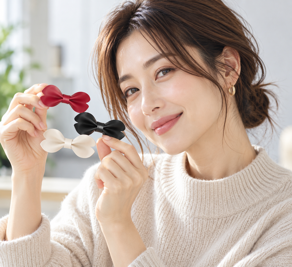 ふんわりとした可憐さを、日常のアクセントに。「Pom」